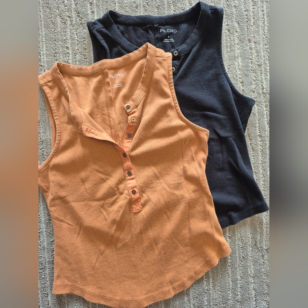 2/$8 Pilcro Henley Tank Bundle